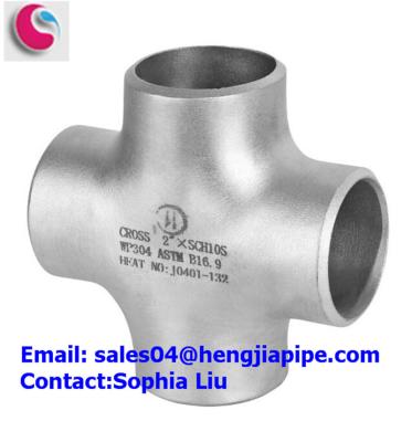 China STAINLESS STEEL WP304 PIPE CROSS/ PIPE FITTINGS MANUFACTURER for sale