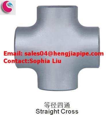 China butt welded pipe fitting cross for sale