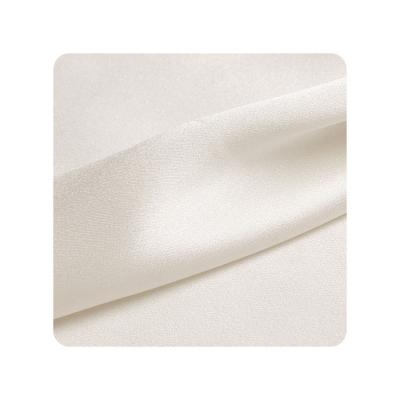 China Hot sales stretch wholesales 90% SILK SPANDEX stretch satin charmeuse fabric 22mm 140cm width ivory white white for sale