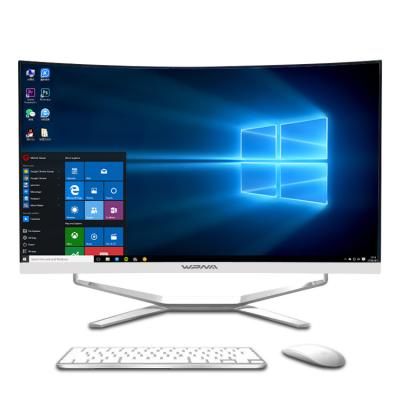 중국 코어 I3 I5 I7 23.8 인치 곡선 화면 게임 컴퓨터 데스크톱 게임용 PC 판매용