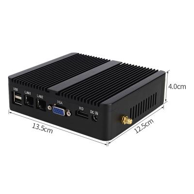 China J4125 Quad Core Desktop Mini PC 8GB RAM 128GB M.2 SSD Dual RJ45 LAN Dual RS 232 COM for sale