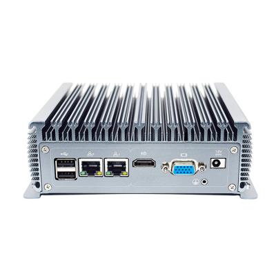 China Pocket Desktop Mini Computer Celeron J4125 I5-4200U 4core DDR4 Dual LAN HD VGA 6RS232 for sale