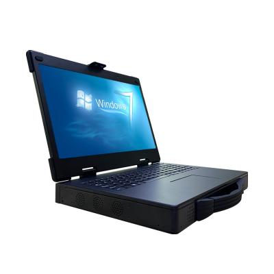 China 14 inch I5 I7 8g Ram 256g Ssd Hot Swap Battery Rugged Notebook Computer Chassis Industrial HD Touch Screen Rugged Laptop Te koop