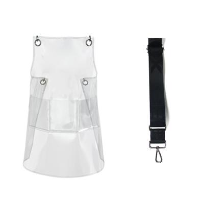 China Simplicity Fashion Modern Artist Specific Transparent Waterproof Apron Kitchen Restaurant Salon Hairdresser TPU Apron for sale