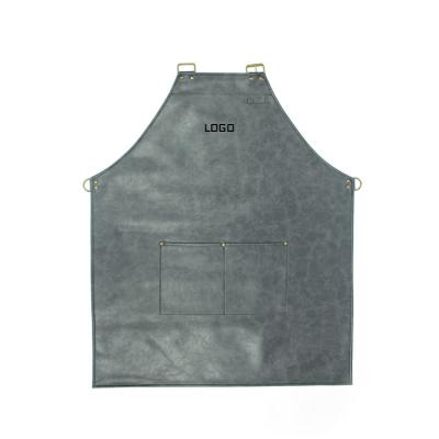 China 100% Eco-friendly Super Waterproof Fiber Apron Custom Workwear Sushi Shop Logo Aprons for sale