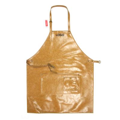 China 100% Customized Logos Eco-Friendly, High Quality Waterproof Men's Work Tools, Restaurant Kitchen, Microfiber Leather Apron for sale