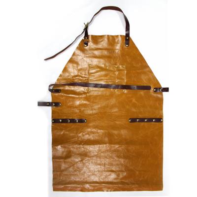 China 100% eco-friendly cowhide leather wholesale aprons, woodworking, super luxury pockets, brass buckles for sale