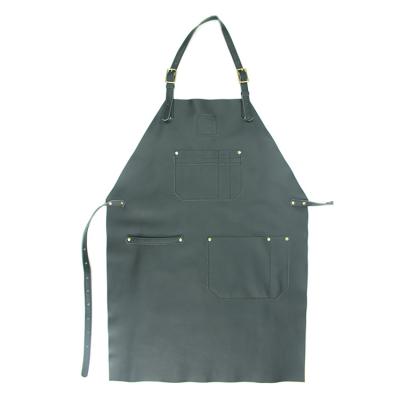 China 100% Customized Eco-friendly Barber Waterproof And Oil Resistant Aprons, Detachable Cowhide Apron for sale