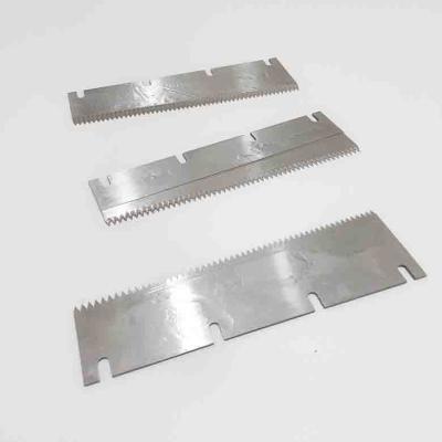 China Factory single side serrated blade, high speed steel packaging machine serrated blade, film strip cutter blade for sale