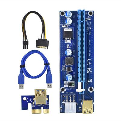 China PCIe USB SATA Riser Riser VER 009S GPU Gold V009s ver009s Riser 1X PCI E Riser USB SATA Riser to Risers Card Adapter 16X Graphics Supplement 009 GPU for sale