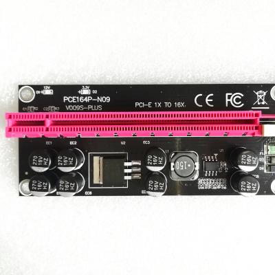 China New 8 Capacitors Riser 009S PCIE PLUS With 8 Capacitors Plus 009S PLUS PLUS 009S for sale