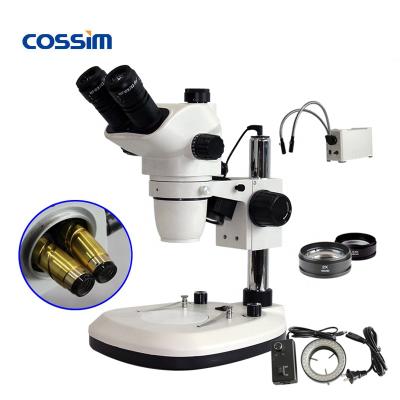 China TZW6555 6.5X~55X Zoom Digital Video Stereo Microscope Repair Mobile Phone 52*30*42CM for sale