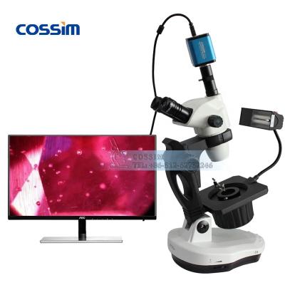 China Identified VGM650A Surface Continuous Zoom Jewels and Gemology Trinocular Gemological Microscope for Gem Identification for sale