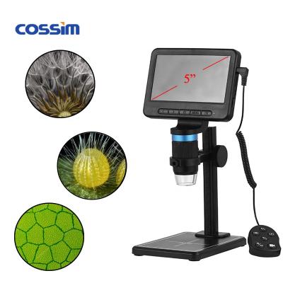 China 1000X 5inch 1080P HD LCD WIFI USB Digital Wireless Microscope for Testing and Inspection 1/4