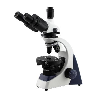 China Powder Powder PLJ-137A 40X~1600X Easy Operation Crystal Trinocular Standard Polarizing Microscope With LED Light Source for sale