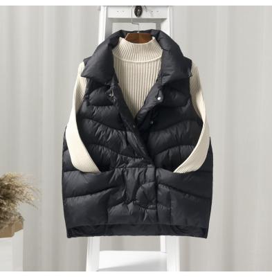 China Breathable women's short vest 2021 autumn and winter Korean version the new light weight loose down the jacket vest vest vest jack for sale