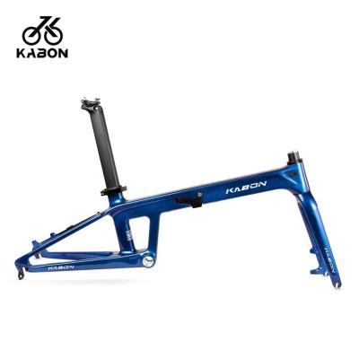 China Wholesale 20inch KABON newest T800 20inch carbon fiber folding bike frame 451 carbon folding bike frame bicycle frame for sale