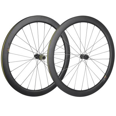 China Road Bikes High Quality Full Carbon Wheels 50mm Depth 24mm Width Anvil Cycling Wheelset 700c Road Rim Bicycle Wheel Disc Brake for sale