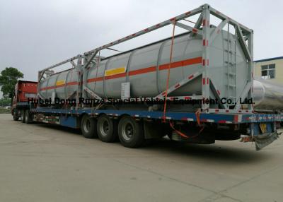 China 20ft Hydrochloric acid, Sodium hypochlorite Tank Containers Steel Lined PE 16mm for sale