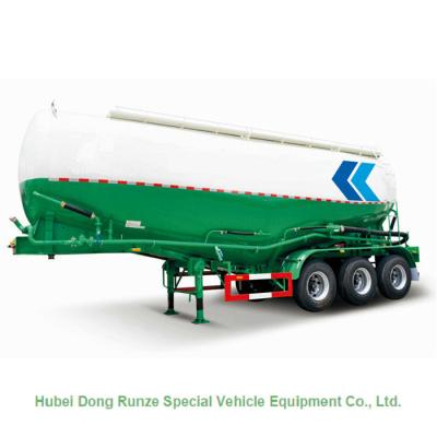 China 3 Axle V Shape Steel Bulk Cement Tanker Trailer With 40000 Liters Capacity for sale