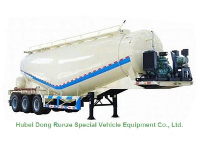 China Steel Bulk Powder Cement Hauling Trailers , Cement Semi Trailer 58cbm 3 Axle for sale