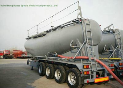 China 68-70cbm 4 Axle Tank Semi Trailer , Bulk Cement Trailer High Working Performnce for sale