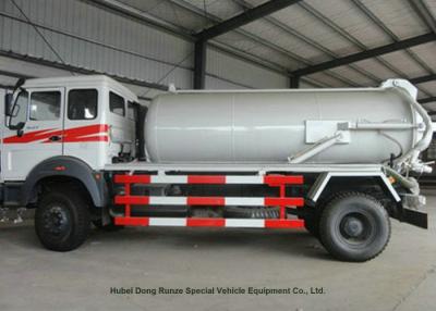 China Beiben 8000L -10000L Septic Vacuum Trucks , Cesspit Emptier Truck Customized for sale