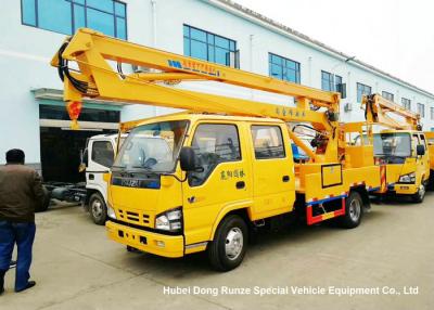 China ISUZU 4x2 14-16M Aerial Platform Truck LHD EURO5 , Vehicle Mounted Work Platforms for sale