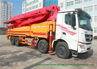 China Brachte mini Betonpumpe-LKW Beiben V3 35m -51m, LKW Betonpumpe an zu verkaufen