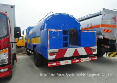 China Stainless Steel Liquid Tank Truck / Water Tanker Truck With High Pressure Jetting Pump for sale