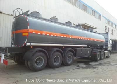 China 30-45CBM Chemical Tanker Truck 3 Axles For Hydrochloric Acid , Ferric Chloride Delivery for sale