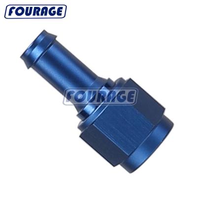 China 6061-T6 Fourage Aluminum Car Racing Auto Parts Hex Head Lightweight Billet Aluminum Straight Female To Pipe Barb Fitting for sale