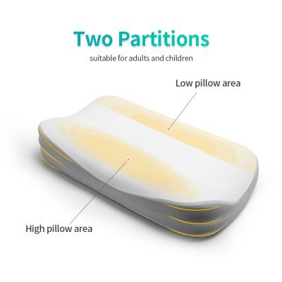 China Bed Sleep Factory Wholesale Orthopedic Ergonomic Cutout Sleep Cervical Pain Memory Foam Cervical Bed Pillow for sale