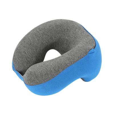 China Adorable Organic Anti-Apnea Pillow Car Headrest Nap Cushion Memory Foam Head Support Chin Car Neck Travel Round Flat Pillow For Kids Child for sale