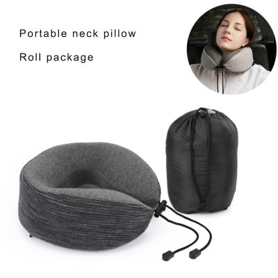 China Anti-Apnea Travel Kit Eye Mask Neck Rest Cushion 3 in1 U Memory Foam Travel Neck Pillow for sale