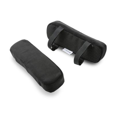 China New Modern Universal Anti Slip 45D Office Chair Armrest Memory Foam Arm Elbow Rest Bound Bottom Pad With Strap for sale