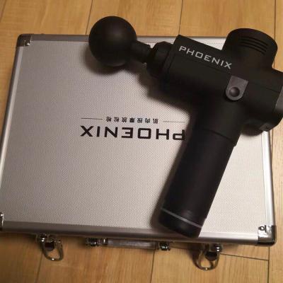 China Body PHOENIX A1 Massage Gun With Aluminum Deep Massage Gun Cordless Muscle Tissue Case Therapy Body Massager Dropshipping for sale