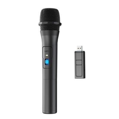 China Professional Handheld Plug and Play Portable Speaker Live Performances Wireless Karaoke Headset Microphone 2 Channels VHF MIC USB Microphone for sale