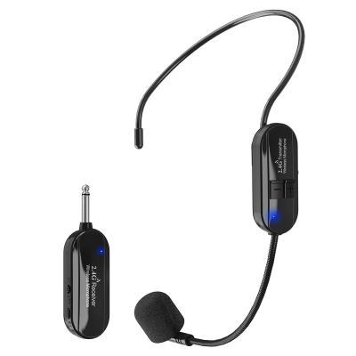 China New Arrival 2.4G Headset Microphone Head-mounted Wireless Microphone Headset For Voice Amplifier Speaker for sale