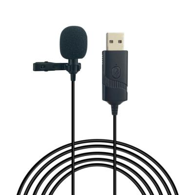 China With USB Lavalier Mute Microphone Function Detachable Lapel MIC For Computer Laptop Streaming Recording Studio YouTube Video Play for sale