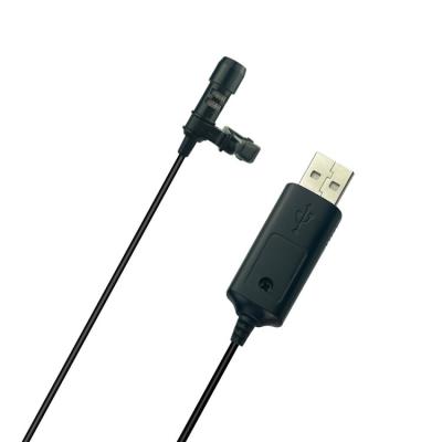 China With Mini Wired Condenser Mic For Laptop Computer Mute Laptop Lavalier Lapel Usb Function Teaching Recording for sale