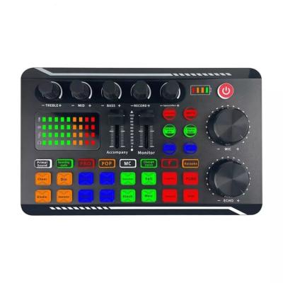 China Music Singing X6 Mini External Live Sound Card Mini Sound Mixer Board For Live Streaming Music Recording Usb Sound Card Karaoke for sale