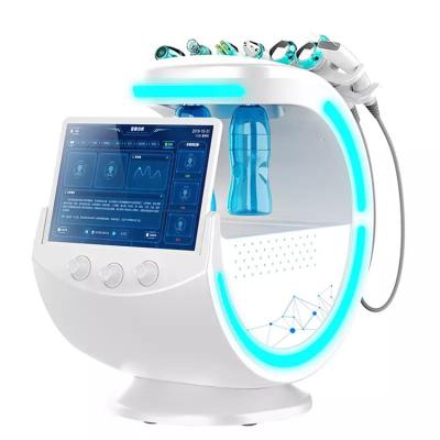 China Wrinkle Removal Bese Selling Hydra H2O2 Multifunctional Smart Ice Blue 7 In 1 Radio Frequency Aqua Skin Scrubber Dermabrasion Machine for sale