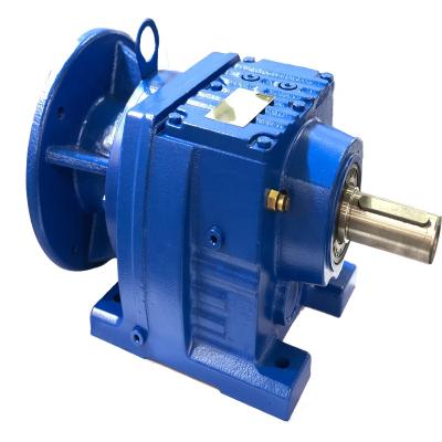 China Factory R Series Foot Mounted Coaxial Gear Motor Gear Reducer for sale