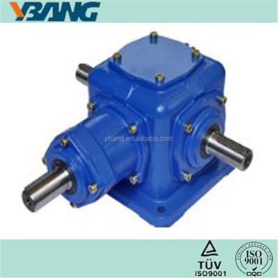 China Right Angle Spiral Bevel Gearbox YBT4 5:1 4:1 3:1 2:1 T Series Gear Reduction Ratio for sale