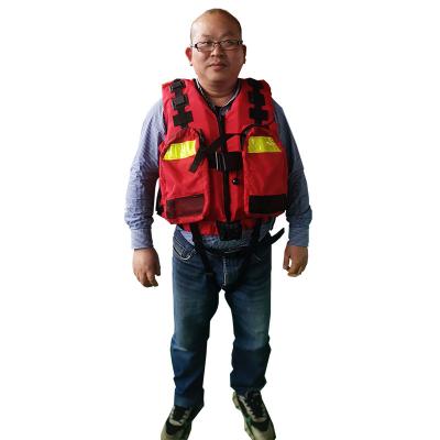 China Oxford Fabric High Safety And Stable Performance EVA SBR PVC Water Sports Hazard And Work Life Jacket for sale