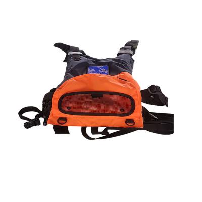 China Multiple Pockets and Reflective Clothing XL-8061 Oxford TPU Finished EPE Foam PFD Life Jacket with Inner Back Clear 1.5L Water Bag for sale