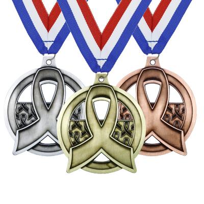 China Wholesale Customized Hollow Europe and America 3D Metal Insert Honor Awareness Medal LY for sale