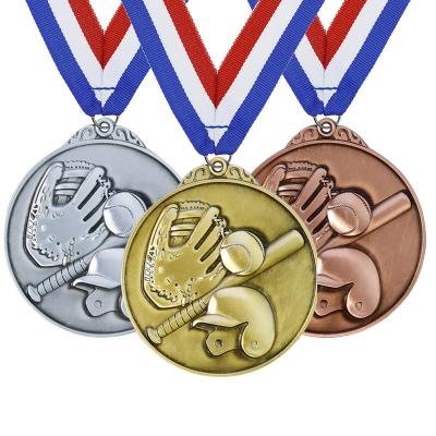 China Manufactural Wholesale Custom Europe and America LY Awards Metal Sport Baseball Awards Medals for sale