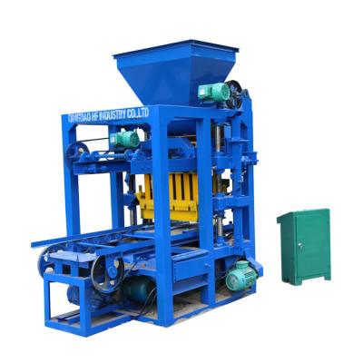 China Building Material Shops QT4-26 Semi Automatic Hollow Block Making Machine Price Philippines Hollow Solid Pavers Machine Price for sale